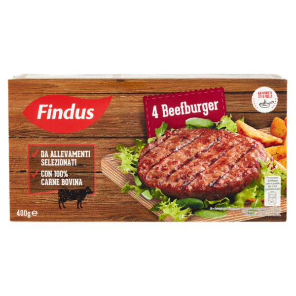Findus 4 Beef Burger 400 g