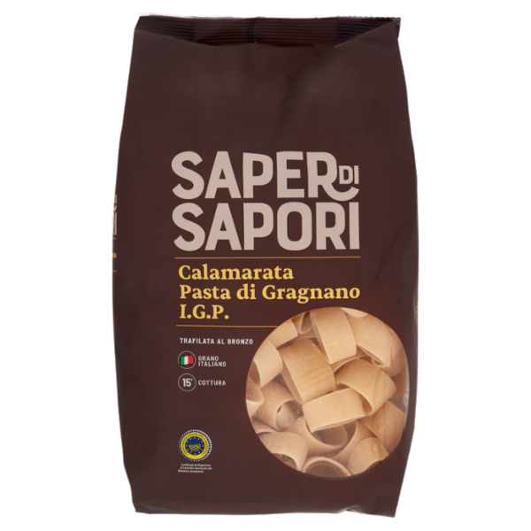 Selex Saper di Sapori Pasta di Semola di Gragnano I.G.P. Calamarata 500 g