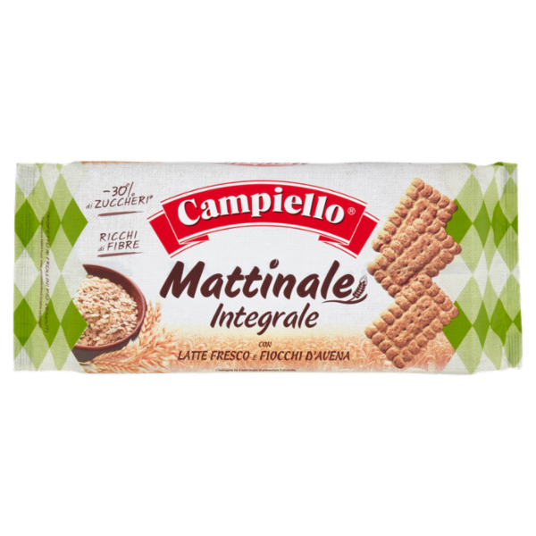 Campiello Mattinale Integrale con Latte Fresco e Fiocchi d'Avena 330 g