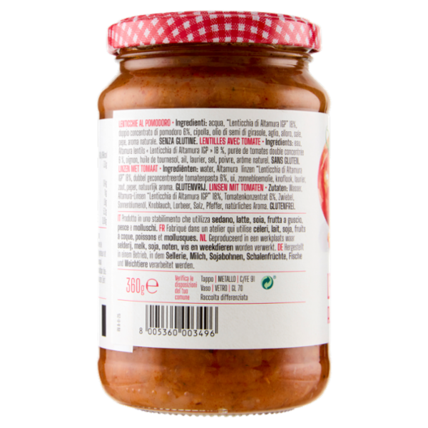 Le Conserve della Nonna Lenticchie al Pomodoro 360 g