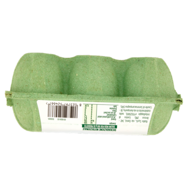 IL GIGANTE bio 6 Uova Fresche Biologiche di Vario Calibro 330 g