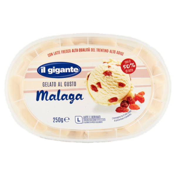 IL GIGANTE Gelato al Gusto Malaga 250 g