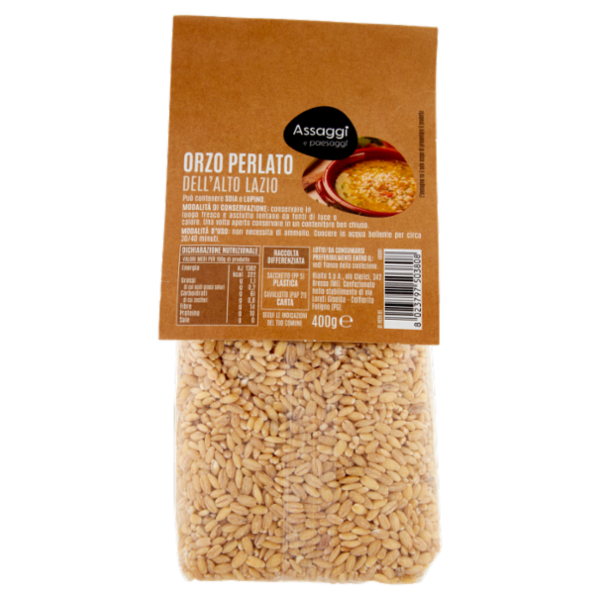 Assaggi e paesaggi Orzo Perlato dell'Alto Lazio 400 g