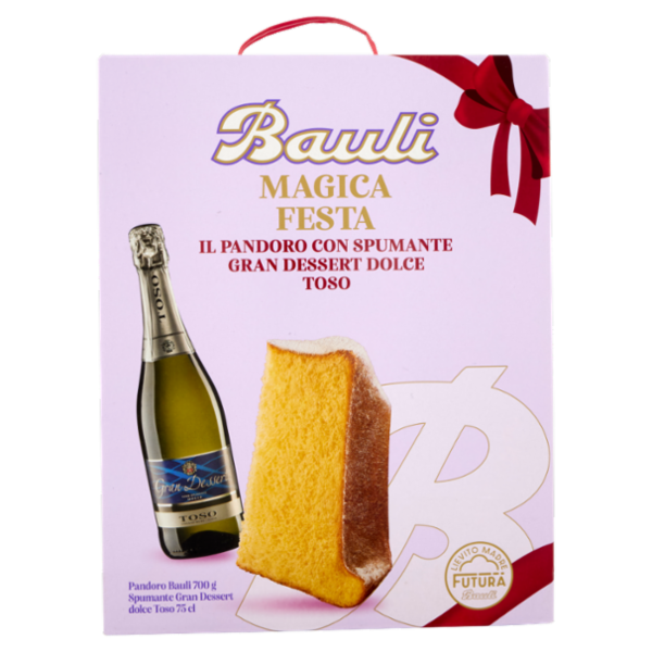 Bauli Magica Festa Pandoro Bauli 700 g + Spumante Cuvée dolce Sant'Orsola 75 cl
