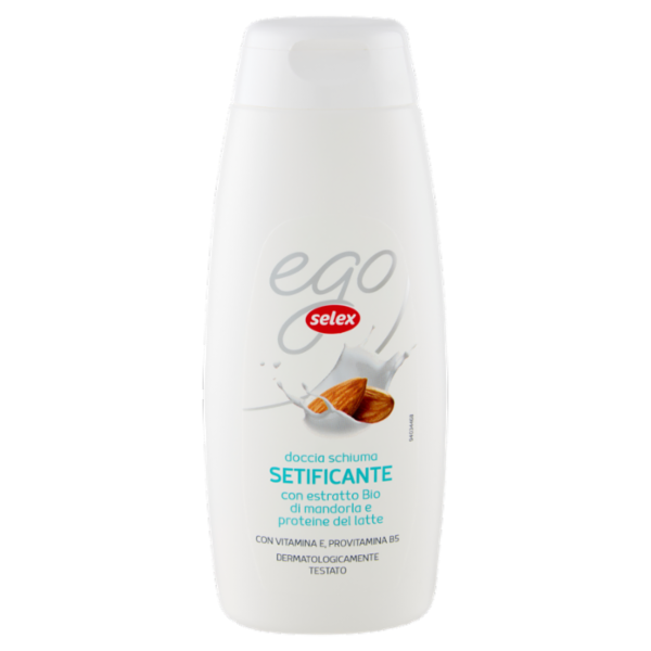 Selex Ego Doccia Schiuma Setificante Mandorla e Proteine del Latte 300 ml
