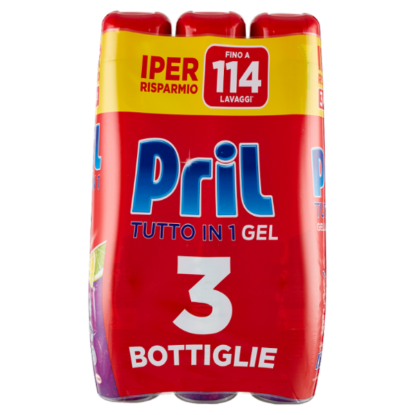 PRIL Tutto in 1 Gel Limone 3x684ml