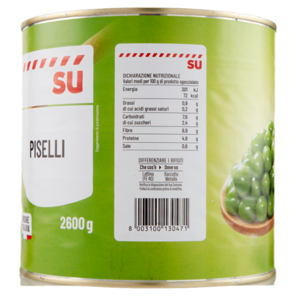 Sù Piselli Lessati 2600 g