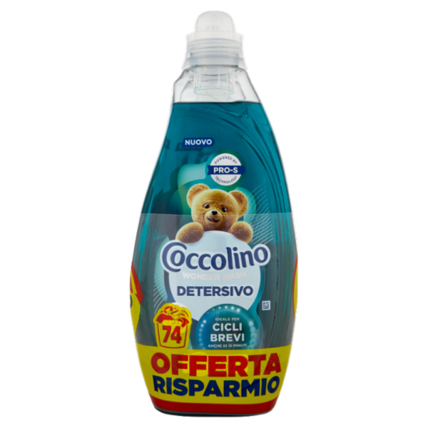 Coccolino Wonder Wash Detersivo Ultra Clean 2 x 37 Lavaggi 2 x 1480 ml