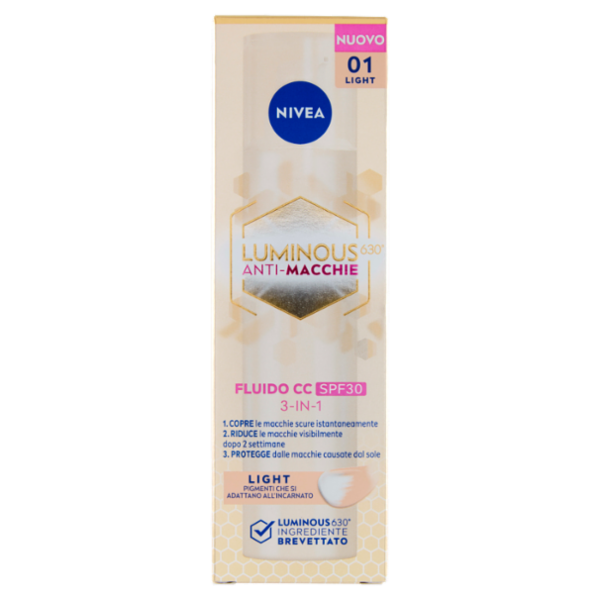 Nivea Luminous630 Anti-Macchie Fluido CC SPF30 01 Light 40 ml