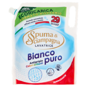 Spuma Di Sciampagna Lavatrice Bianco Puro Ecoricarica 1305 Ml