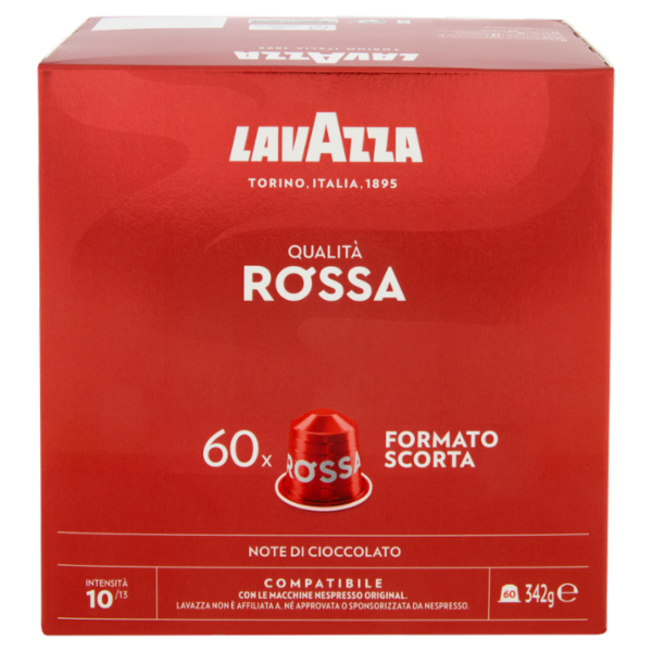 Lavazza Qualità Rossa Compatibile con Nespresso Original 60 Capsule 342 g