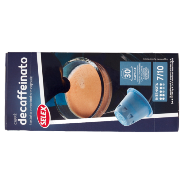 Selex Caffé in Capsule Decaffeinato Compatibili Nespresso 30 pezzi