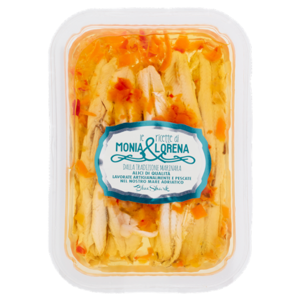BlueShark le ricette di Monia & Lorena Alici Marinate alla Contadina 200 g