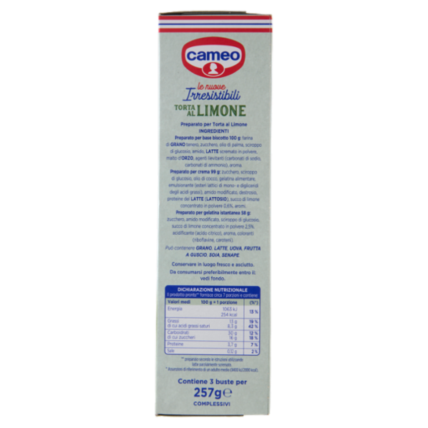 cameo le nuove Irresistibili Torta al Limone 257 g