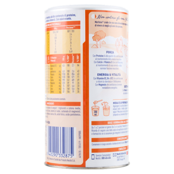 MERITENE Forza e Vitalità Gusto Vaniglia 270g