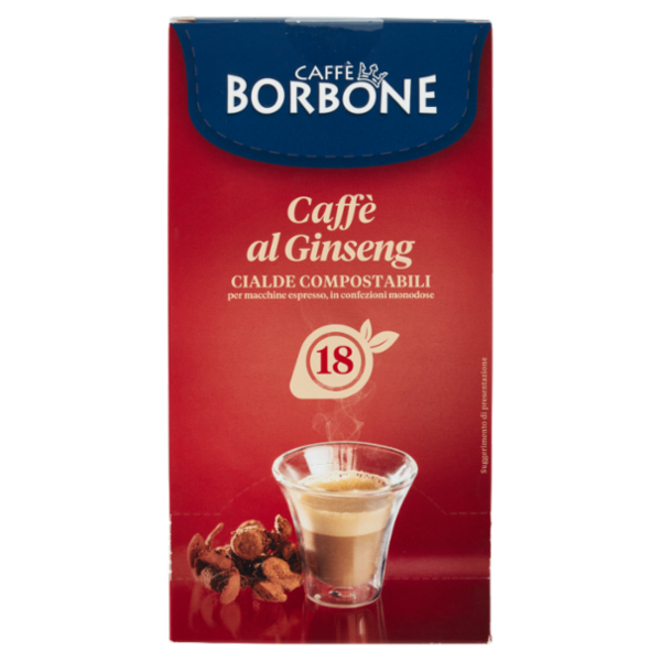 Caffè Borbone Caffè al Ginseng Cialde Compostabili 18 x 7,0 g