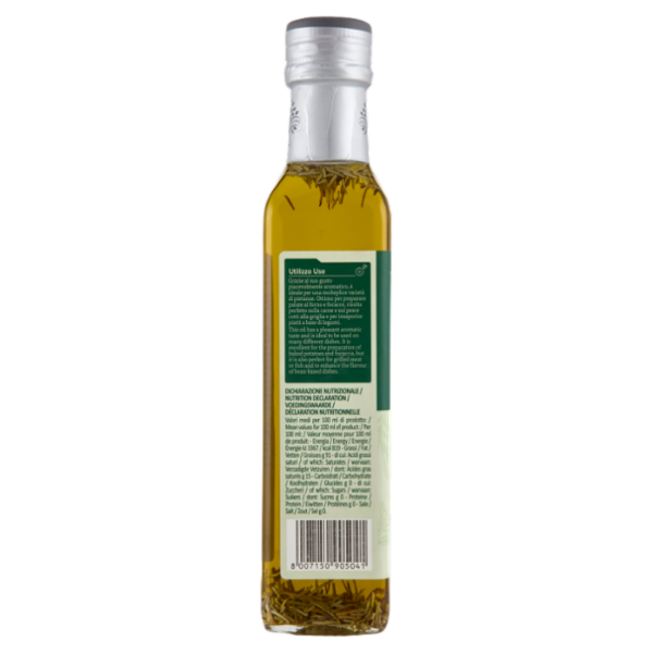 Olitalia Gourmet Condimento a Base di olio extra vergine di oliva (97%) rosmarino 250 ml