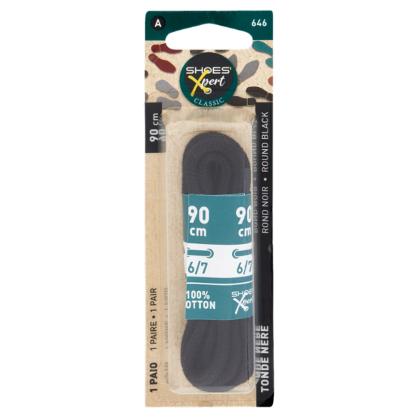 Shoes'Xpert Classic Tonde Nere 90cm 6/7 1 Paio