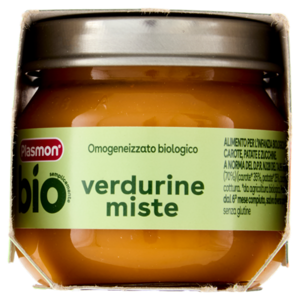 Plasmon semplicemente bio verdurine miste 2 x 80 g