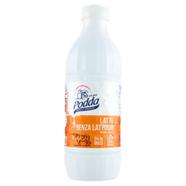 Podda Latte Senza Lattosio 1% di Grassi 1 litro