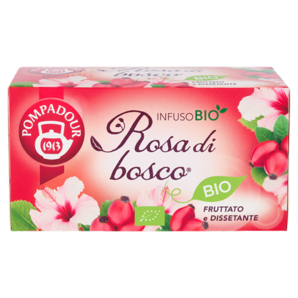 Pompadour Rosa di bosco Bio 18 x 3,2 g