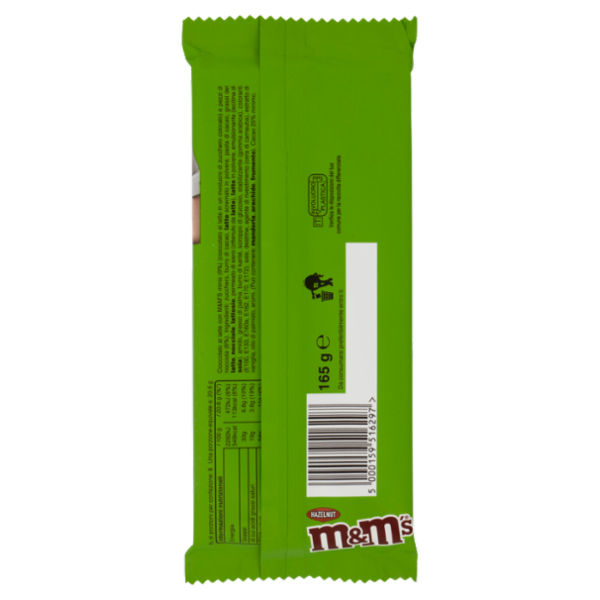 M&M's Tavoletta Hazelnut al Cioccolato con Nocciole 165 g
