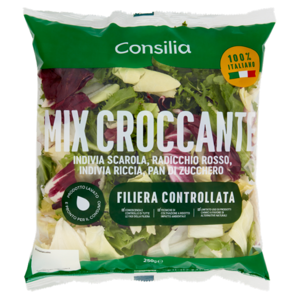 Consilia Mix Croccante Lavato e Pronto per il Consumo 250 g