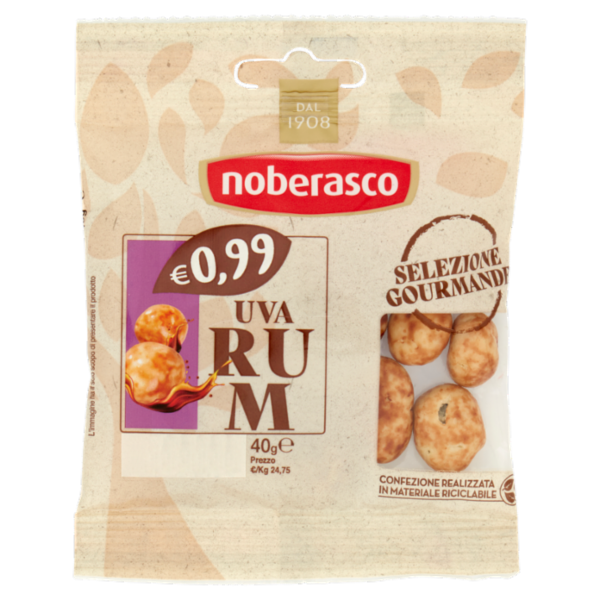 noberasco € 0,99 Uva al Rum 40 g
