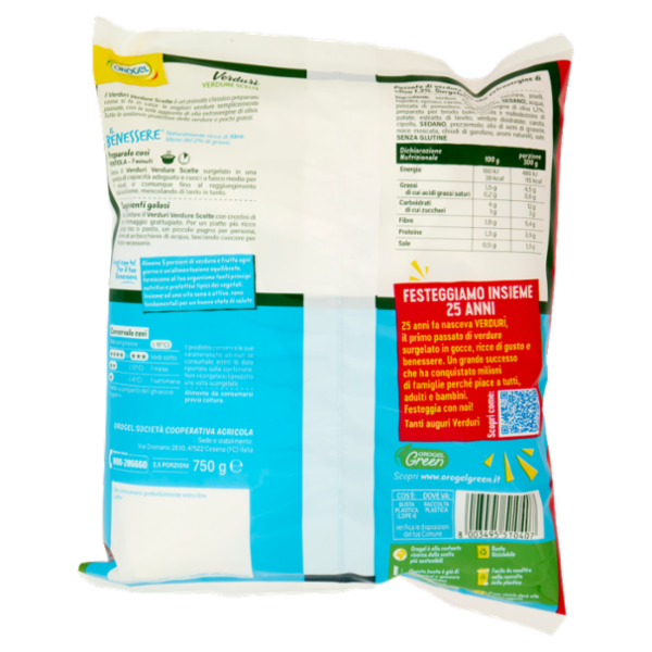 Orogel Il Benessere Verdurì Verdure Scelte Surgelati 750 g