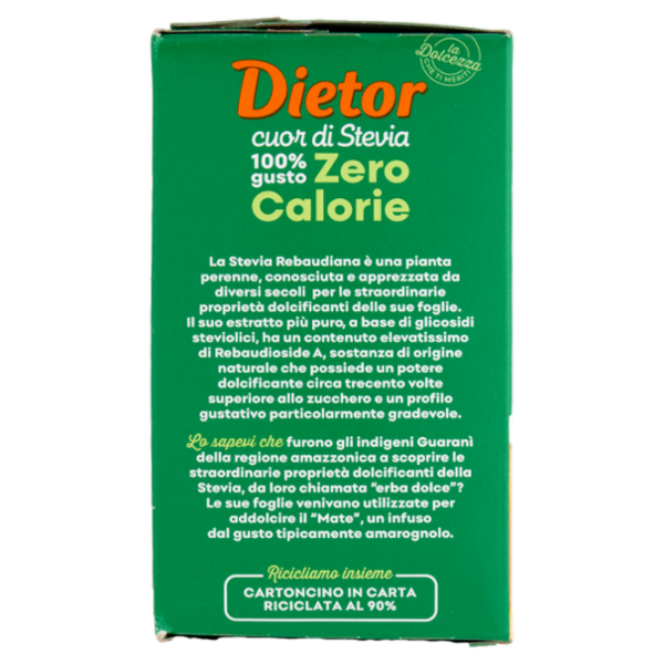 Dietor cuor di Stevia Zero Calorie Bustine 30 x 1 g