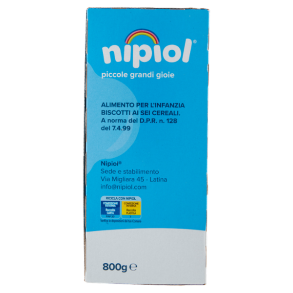 nipiol biscotti ai 6 cereali 800 g