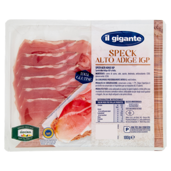 IL GIGANTE Speck Alto Adige IGP 100 g