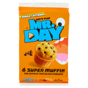 Mr.Day 6 Super Muffin Con Gocce Di Cioccolato Fondente 6 x 50 g