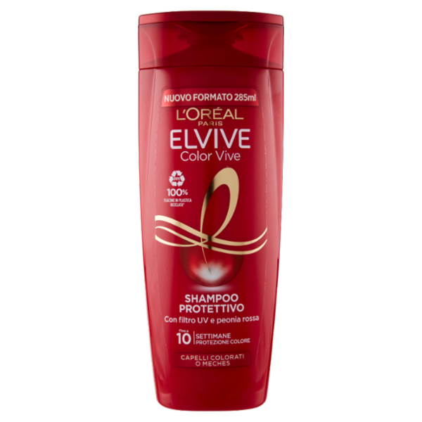 L'Oréal Paris Shampoo Elvive Color Vive, Per Capelli Colorati, 285 ml