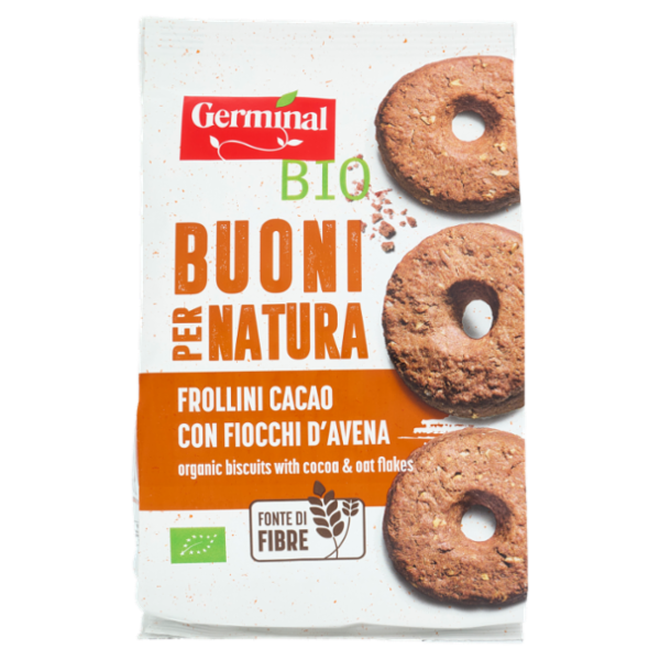 Germinal Bio Buoni per Natura Frollini Cacao con Fiocchi d'Avena 280 g
