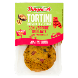 DimmidiSì Tortini Freschi Di Verdure Con Verdure Grigliate 2 x 80 g