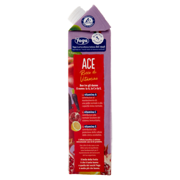 Yoga ACE Viola Melagrana Arancia Carota Limone con Vitamine 1000 ml