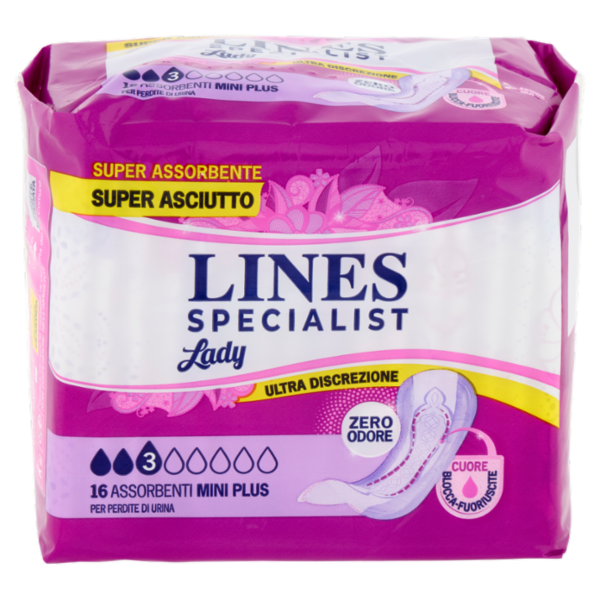 Lines Specialist Lady Assorbenti Mini Plus 16 pz