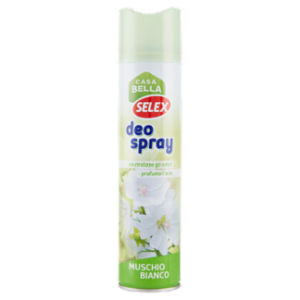 Selex Casa Bella Deodorante Per Ambienti Spray Muschio Bianco 2 In 1 300 Ml