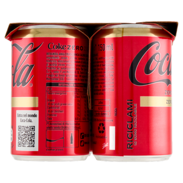 Coca-Cola Zero Caffeine Free Minican 6 x 150 ml