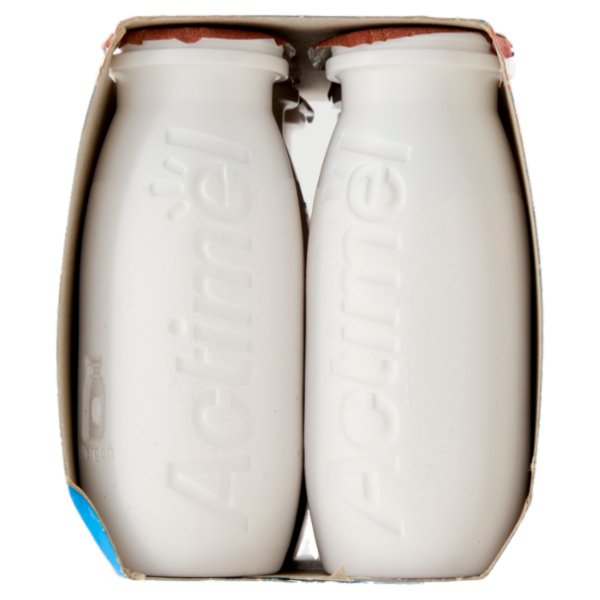 ACTIMEL, Yogurt da Bere con Vit B6 e D per il Sistema Immunitario, gusto Pesca e Pappa reale, 6X100G