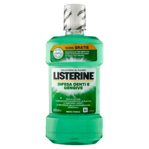 Listerine Difesa Denti e Gengive Menta Fresca 600 ml