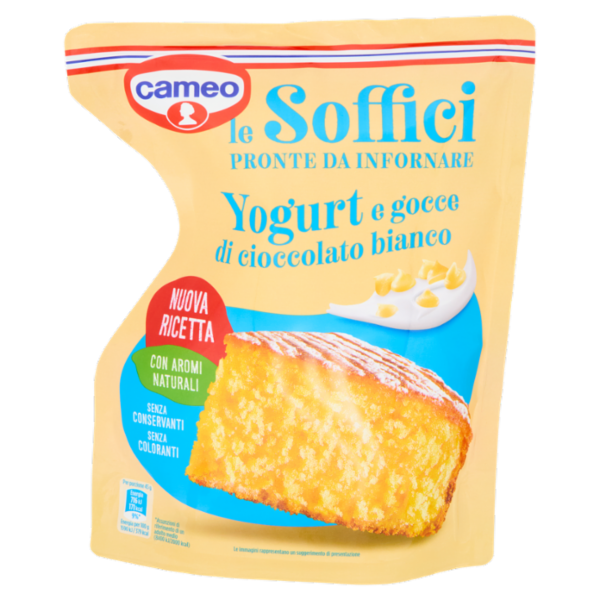 cameo le Soffici Yogurt e gocce di cioccolato bianco 600 g