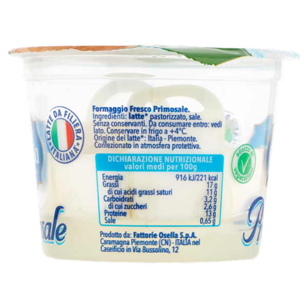 Fattorie Osella il formaggio fresco Primosale - 125 g