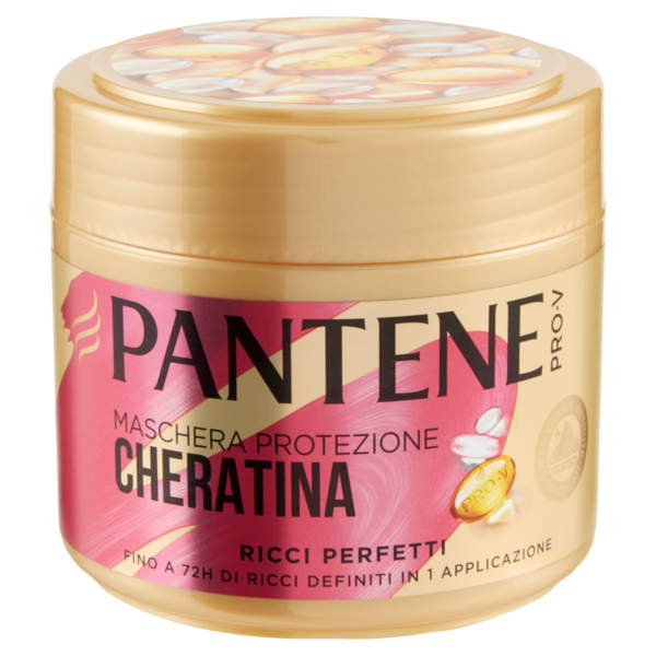 Pantene Maschera Capelli Protezione Cheratina Ricci Perfetti 300 ml