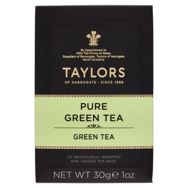 Taylors of Harrogate Pure Green Tea 20 Tea Bags 30 g