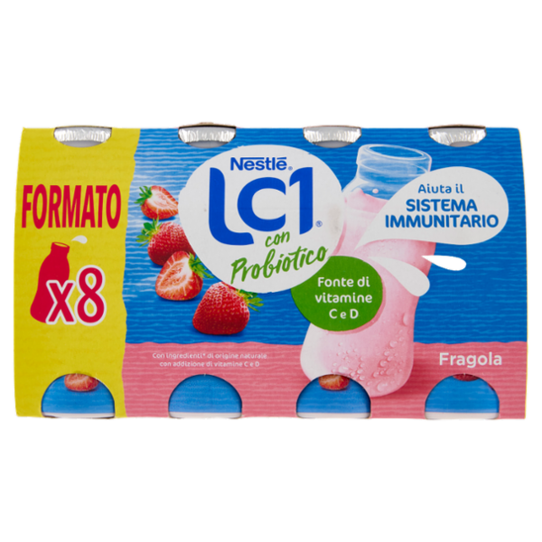 NESTLÉ LC1 con Probiotico Fragola 8x90g