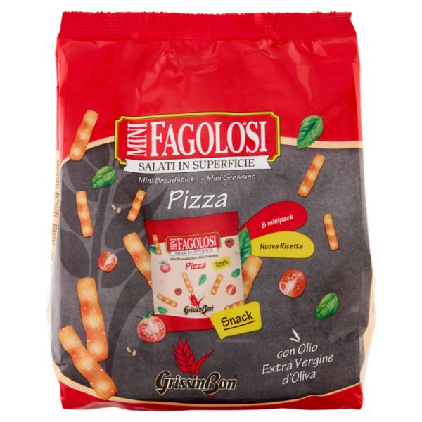GrissinBon Fagolosi Mini Pizza Snack 8 minipack 165 g
