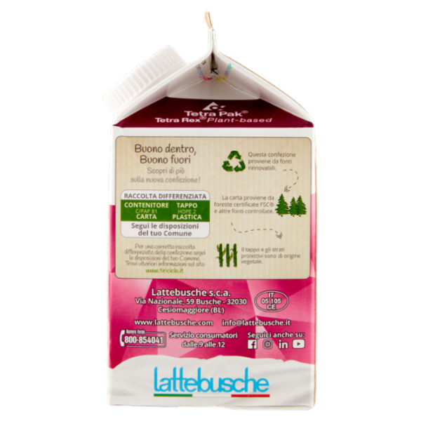 lattebusche Alta Durata Parzialmente Scremato 1,6% di Grassi 500 ml