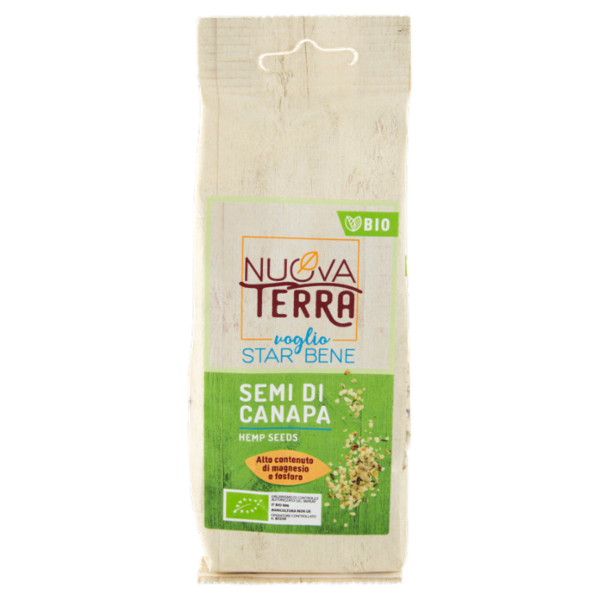 Nuova Terra voglio Star Bene Semi di Canapa Bio 150 g